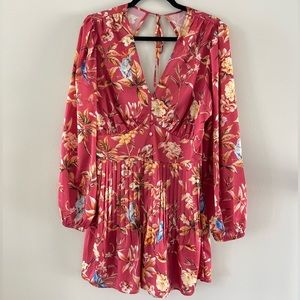 Express silk romper L